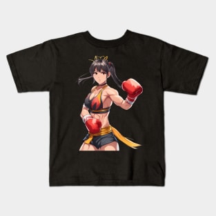 Female MMA Fighter Kids T-Shirt